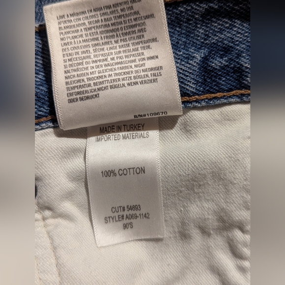 NWT Agolde light wash 90's mid rise loose fit jeans - Picture 7 of 7